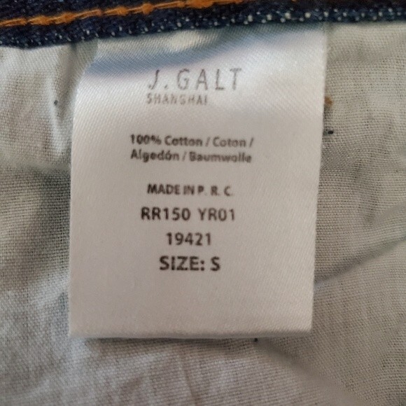 John Galt Carpenter Denim Cargo High Rise Relaxed Straight Y2K Jeans - Picture 9 of 12